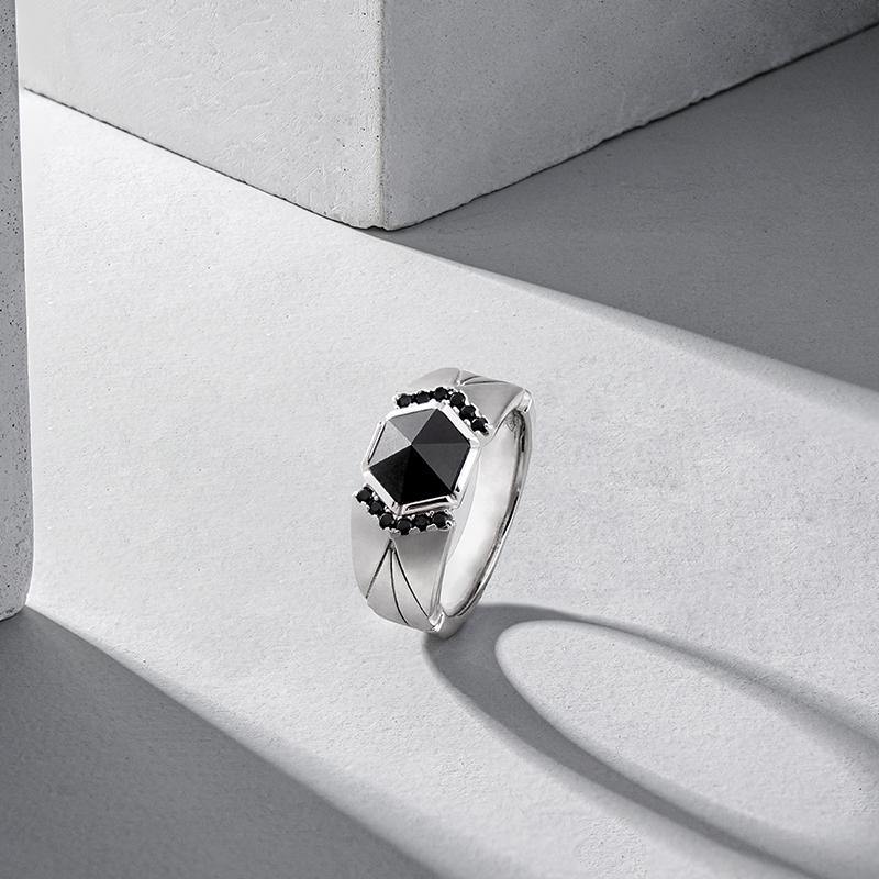 discover, man, ring, sterling silver - AWNLJEWELS