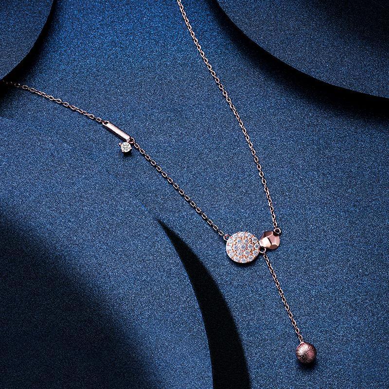 for her, meteorite, necklace, woman, y shaped necklace - AWNLJEWELS
