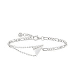 Women's Paper Airplane Bracelet with Meteorite