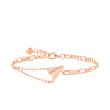 Women's Paper Airplane Bracelet with Meteorite