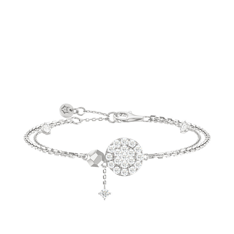 Women's Sterling Silver Bracelet of Starry Sky