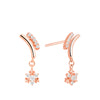 Women's Earrings of Santa Sleigh with Snowflake