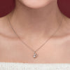 Women's  Santa Necklace with Meteorite