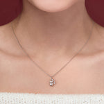 Women's  Santa Necklace with Meteorite