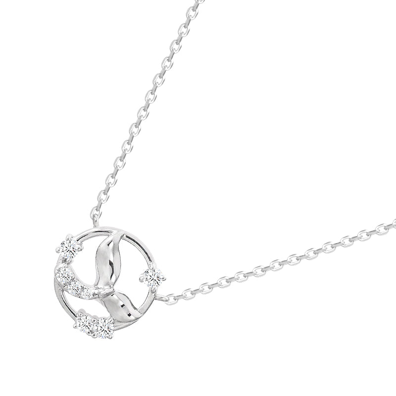 Women's Sterling Silver Necklace of Mermaid