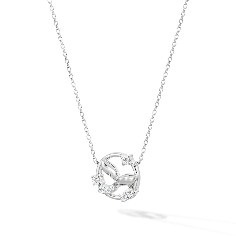 Women's Sterling Silver Necklace of Mermaid